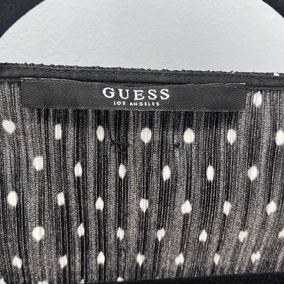 Guess black and white polka dot dress Petite Small - Picture 2 of 5